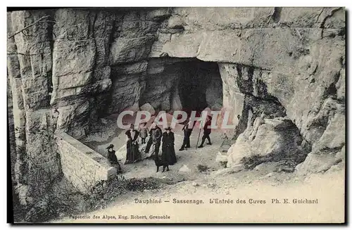 Ansichtskarte AK Grottes Dauphine Sassenage l&#39entree des cuves