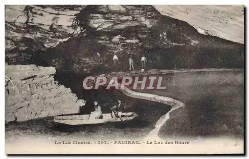 Cartes postales Grottes Padirac Le lac des Gours