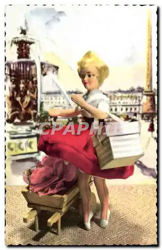 Cartes postales moderne Poupee Paris Place de la Concorde