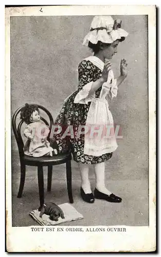 Cartes postales Poupee Enfant