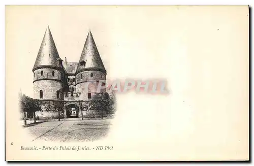 Cartes postales Porte du Palais de Justice Beauvais