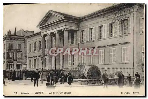 Ansichtskarte AK Palais de Justice Brive