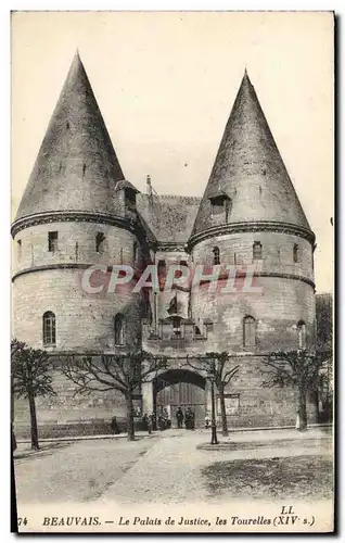 Ansichtskarte AK Palais de Justice Les Tourelles Beauvais