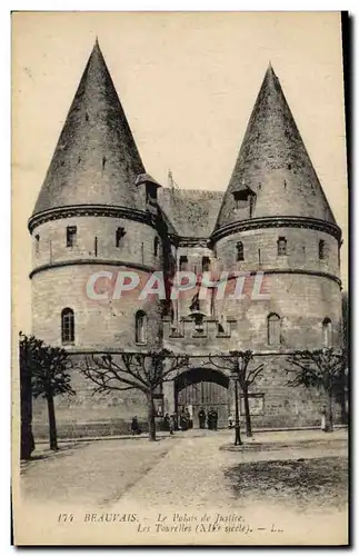 Ansichtskarte AK Palais de Justice Les Tourelles Beauvais