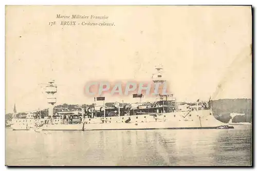 Cartes postales Bateau de Guerre Bruix Croiseur Cuirasse