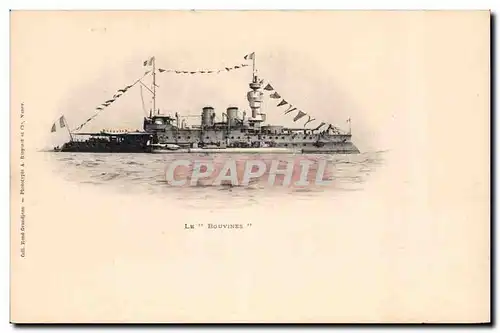 Cartes postales Bateau de Guerre Le Bouvines