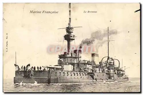 Cartes postales Bateau de Guerre Le Brennus