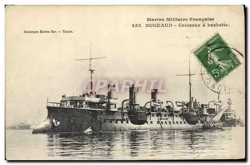 Cartes postales Bateau de Guerre Bugeaud Croiseur a brbette