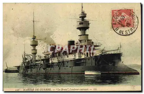 Ansichtskarte AK Bateau de Guerre Le Bruix Croiseur Cuirasse