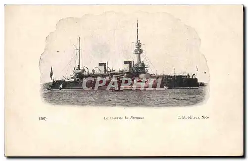 Cartes postales Bateau de Guerre Le Cuirasse de Brennus