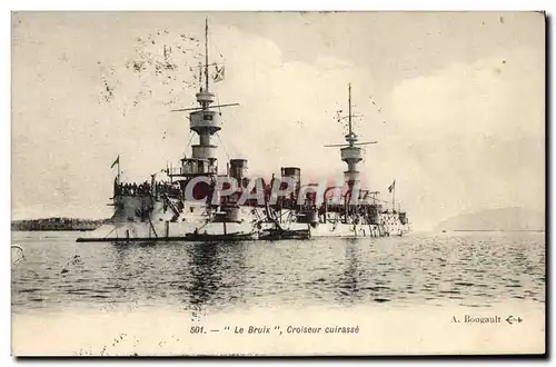 Ansichtskarte AK Bateau de Guerre Le Bruix Croiseur Cuirasse