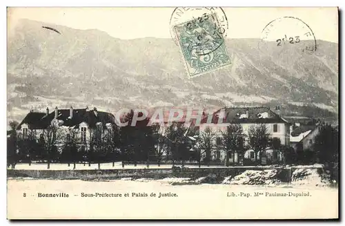 Cartes postales Bonneville Sous Prefecture et Palais de justice