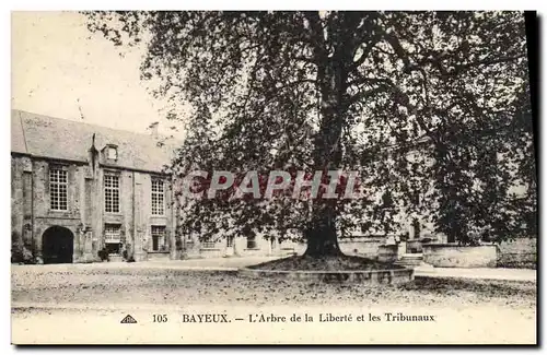 Cartes postales Bayeux L&#39arbre de la liberte et les tribunaux