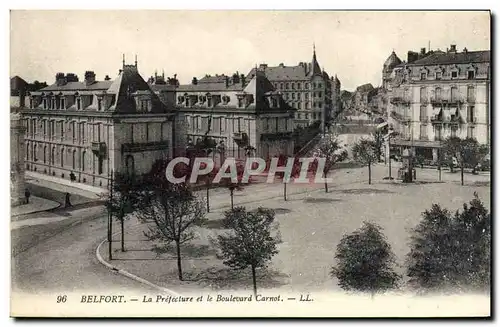 Ansichtskarte AK Belfort La Prefecture et le boulevard Carnot