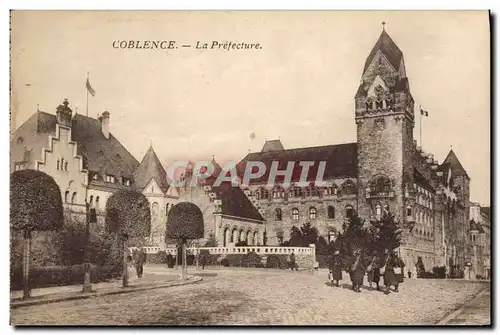 Cartes postales Prefecture Coblence Soldats Militaria