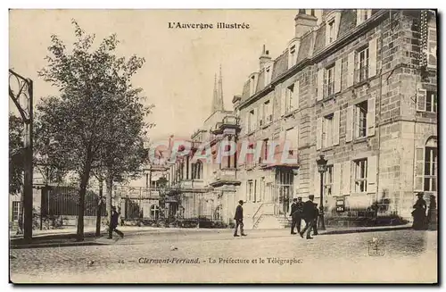 Cartes postales Prefecture et le Telegraphe Clermont Ferrand