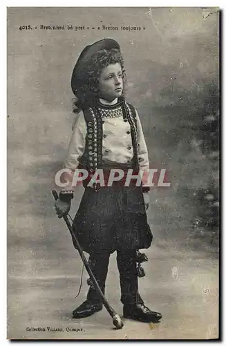 Ansichtskarte AK Folklore Breton Enfant