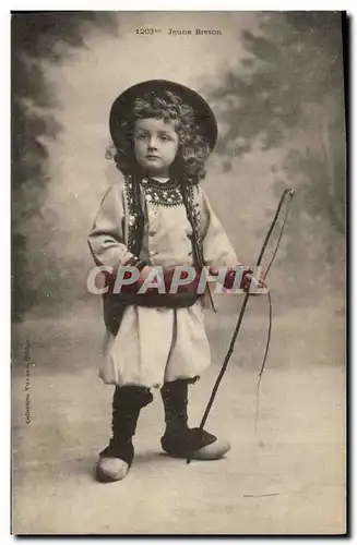 Ansichtskarte AK Folklore Jeune Breton Enfant
