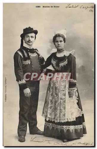 Ansichtskarte AK Folklore Maries de Scaer Mariage