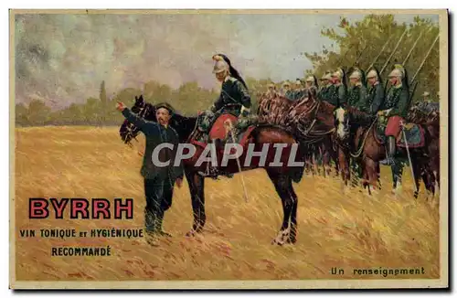 Cartes postales Militaria Byrrh Vin tonique Un renseignement