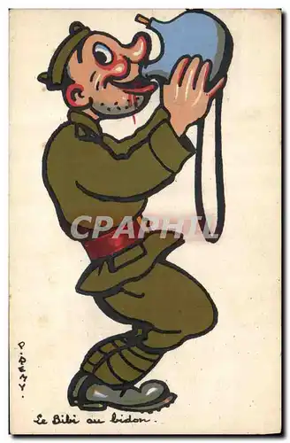 Cartes postales Militaria Remy Le bibi au bidon