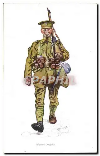 Ansichtskarte AK Militaria Infanterie Anglaise