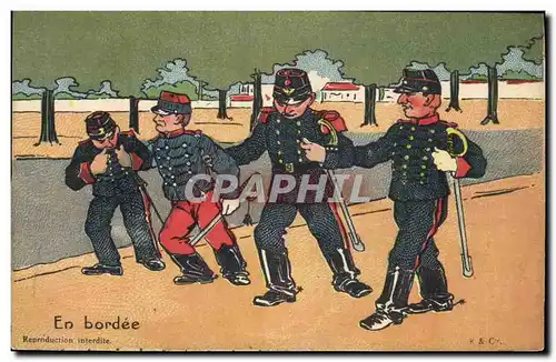 Cartes postales Militaria En bordee