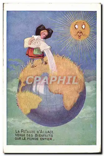 Cartes postales Publicite Potasse d&#39Alsace Terre Soleil