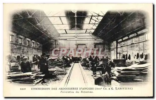 Cartes postales Commission des Ardoisieres d&#39Angers Fabrication des Repartons Lariviere
