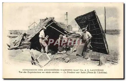 Cartes postales Ardoisieres Commission des Ardoisieres d&#39Angers Lariviere Vue des exploitations au siecle der