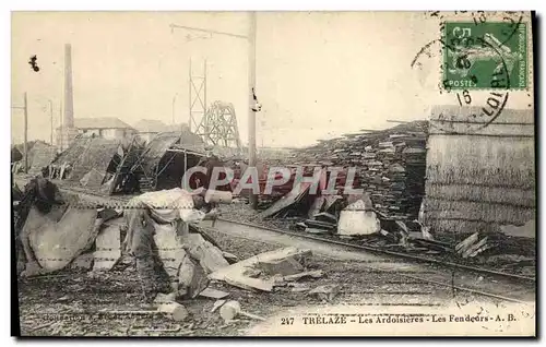 Cartes postales Ardoisieres Trelaze Les ardoisieres Les fendeurs TOP