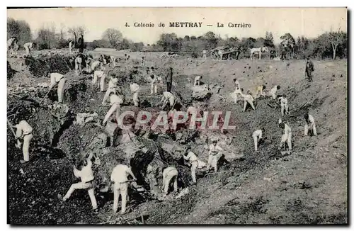 Cartes postales Ardoisieres Colonie de Mettray La carriere TOP