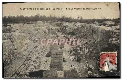 Ansichtskarte AK Environs de Villiers Saint Georges Les carrieres de Montaiguillon