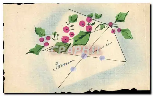 Cartes postales Fantaisie Fleurs (dessin a la main)