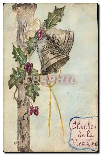Cartes postales Fantaisie Fleurs Cloches (dessin a la main)