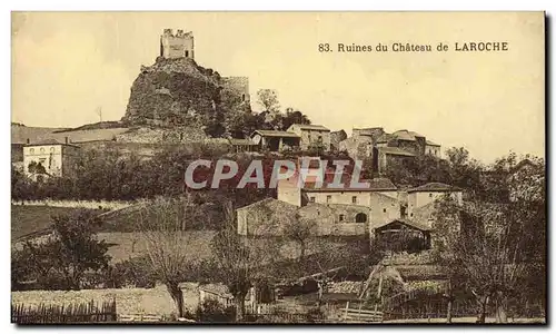 Cartes postales Ruines du Chateau de Laroche