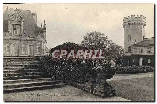 Cartes postales Saint Aignan Cour interieure du Chateau