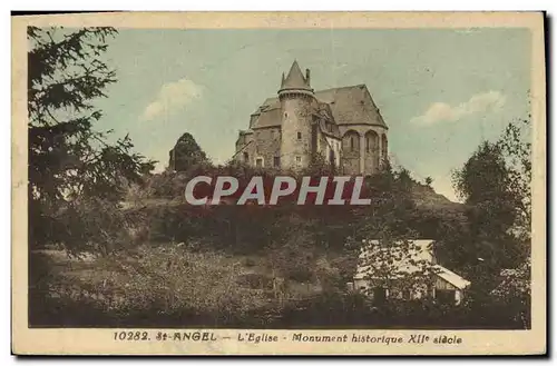 Cartes postales Chateau St Angel L&#39eglise