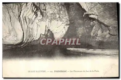 Cartes postales Grotte Grottes Padirac Les pleureuses du Lac de la pluie