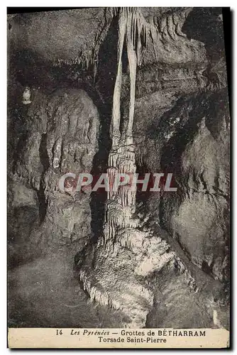 Cartes postales Grotte Grottes de Betharram Torsade Saint Pierre
