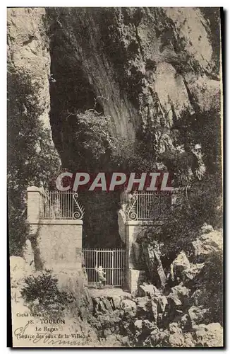 Cartes postales Grotte Grottes Toulon Le Ragas Source des eaux de la ville
