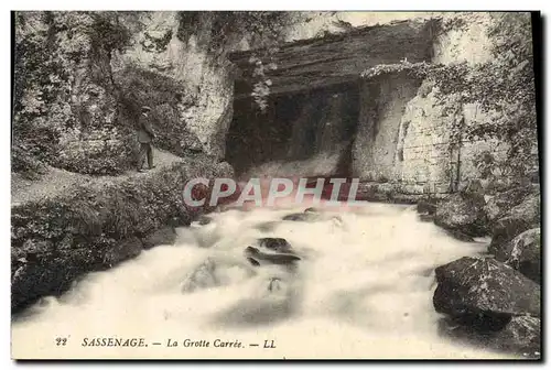 Ansichtskarte AK Grotte Grottes Sassenage La grotte carree