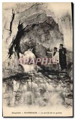 Ansichtskarte AK Grotte Grottes Dauphine Sassenage La sortie de la grotte