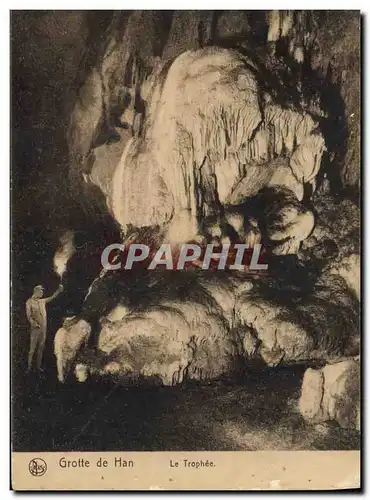 Cartes postales Grotte de Han Le trophee Grottes