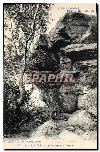 Cartes postales Grotte Grottes Eloyes Les roches des cuveaux Vosges