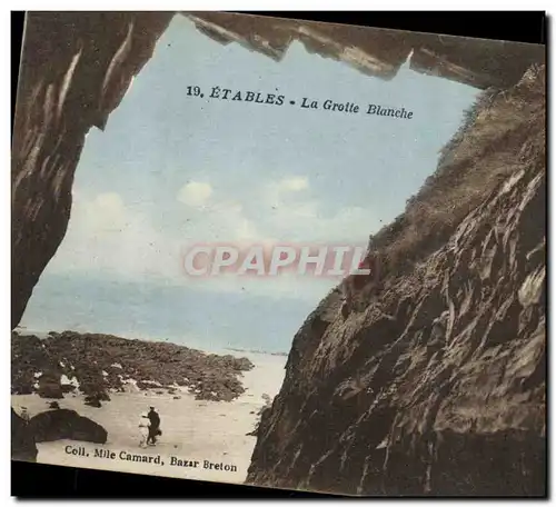 Cartes postales Grotte Grottes Etables La grotte blanche