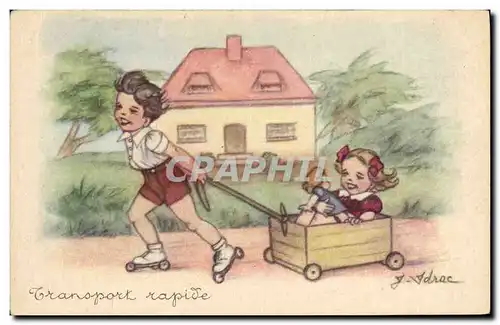 Cartes postales Fantaisie Enfant Poupee Transport rapide