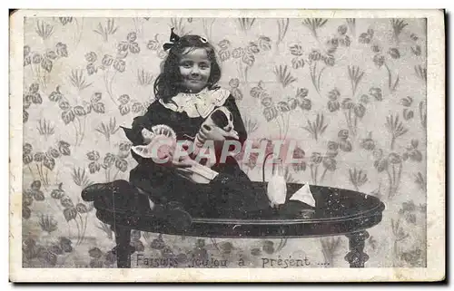 Cartes postales Fantaisie Enfant Poupee