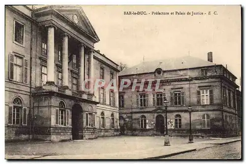 Cartes postales Bar le Duc Prefecture et Palais de justice