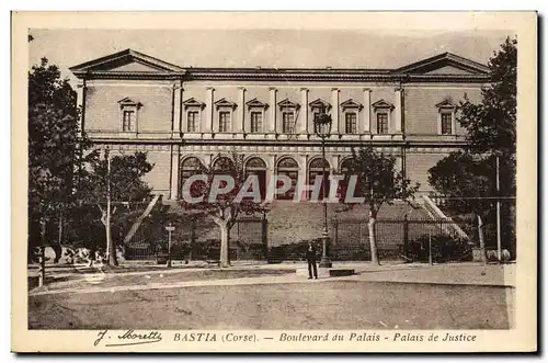 Ansichtskarte AK Palais de justice Bastia Boulevard du palais Corsica Corse